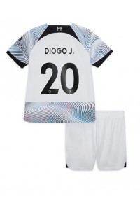 Fotbalové Dres Liverpool Diogo Jota #20 Dětské Venkovní Oblečení 2022-23 Krátký Rukáv (+ trenýrky)